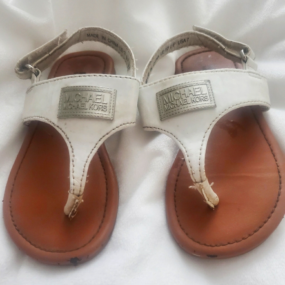 Size 7 Micheal Kors Toddler Sandles